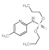 Phosphoramidothioicacid, (5-methyl-2-pyridyl)-, O,O-dipropyl ester (7CI,8CI) picture
