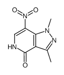 1,3-dimethyl-7-nitro-1,5-dihydro-pyrazolo[4,3-c]pyridin-4-one结构式