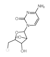 2(1H)-Pyrimidinone,4-amino-1-(5-chloro-5-deoxy-b-D-arabinofuranosyl)- picture