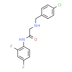 2-[(4-CHLOROBENZYL)AMINO]-N-(2,4-DIFLUOROPHENYL)ACETAMIDE structure