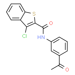 N-(3-acetylphenyl)-3-chlorobenzo[b]thiophene-2-carboxamide Structure