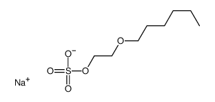 sodium 2-(hexyloxy)ethyl sulphate结构式