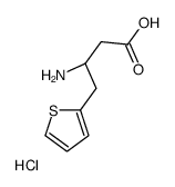 (R)-3-Amino-4-(2-thienyl)-butyric acid-HCl Structure