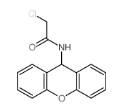 2-chloro-N-(9H-xanthen-9-yl)acetamide结构式