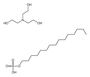 2-[bis(2-hydroxyethyl)amino]ethanol,pentadecyl hydrogen sulfate Structure