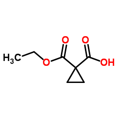 1-(Ethoxycarbonyl)cyclopropanecarboxylic acid Structure