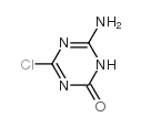 2-chloro-4-amino-1,3,5-triazine-6(5H)-one结构式