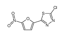 2-chloro-5-(5-nitrofuran-2-yl)-1,3,4-thiadiazole Structure