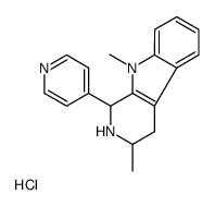 3,9-dimethyl-1-pyridin-4-yl-1,2,3,4-tetrahydropyrido[3,4-b]indole,hydrochloride Structure