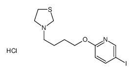 3-[4-(5-iodopyridin-2-yl)oxybutyl]-1,3-thiazolidine,hydrochloride结构式