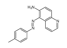 5-[(4-methylphenyl)diazenyl]quinolin-6-amine结构式