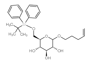 pent-4-enyl-6-o-t-butyldiphenylsilyl-d-glucopyranoside Structure