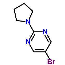 5-Bromo-2-(pyrrolidin-1-yl)pyrimidine Structure