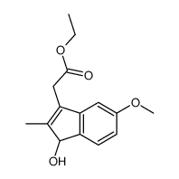 ethyl 2-(3-hydroxy-6-methoxy-2-methyl-3H-inden-1-yl)acetate Structure
