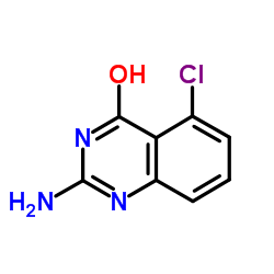 2-氨基-5-氯-4(3H)喹唑啉酮结构式