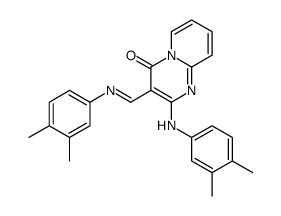 2-(3,4-dimethylanilino)-3-[(3,4-dimethylphenyl)iminomethyl]pyrido[1,2-a]pyrimidin-4-one结构式