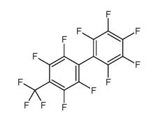1,2,3,4,5-pentafluoro-6-[2,3,5,6-tetrafluoro-4-(trifluoromethyl)phenyl]benzene结构式
