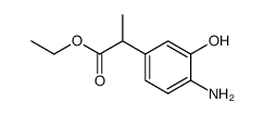 ethyl 2-(3-hydroxy-4-aminophenyl)-propionate Structure