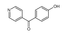 (4-羟基苯基)(4-吡啶基)甲酮结构式