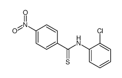 N-(2-chlorophenyl)-4-nitrobenzenecarbothioamide结构式