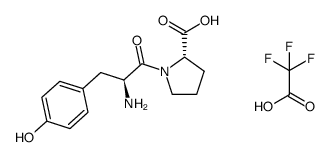 L-Tyr-L-Pro-OH trifluoroacetate结构式