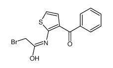 N-(3-Benzoyl-2-thienyl)-2-bromoacetamide Structure