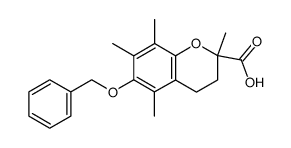 (-)-6-benzyloxy-2,5,7,8-tetramethylchromane-2-carboxylic acid结构式