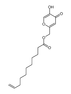 (5-hydroxy-4-oxopyran-2-yl)methyl undec-10-enoate Structure