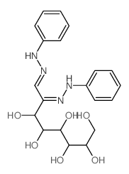 (7Z,8Z)-7,8-bis(phenylhydrazinylidene)octane-1,2,3,4,5,6-hexol结构式