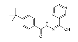 N'-[4-(2-Methyl-2-propanyl)benzoyl]-2-pyrazinecarbohydrazide Structure