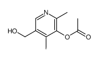 5-(hydroxyMethyl)-2.4-dimethylpyridin-3-yl acetate structure