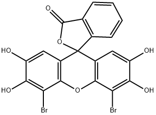 4',5'-Dibromo-2',3',6',7'-tetrahydroxyspiro[isobenzofuran-1(3H),9'-[9H]xanthen]-3-one Structure