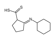 2-cyclohexyliminocyclopentane-1-carbodithioic acid Structure