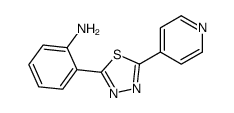 2-(5-pyridin-4-yl-1,3,4-thiadiazol-2-yl)aniline结构式