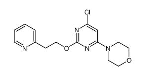 4-[6-Chloro-2-(2-(pyridin-2-yl)ethoxy)pyrimidin-4-yl]Morpholine structure