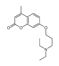 7-[3-(diethylamino)propoxy]-4-methylchromen-2-one Structure