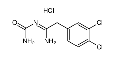 N-carbamoyl-2-(3,4-dichlorophenyl)acetamidine hydrochloride Structure