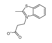 3-(2-carboxyethyl)-2-methylbenzothiazolium bromide Structure