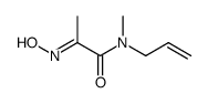 Propanamide, 2-(hydroxyimino)-N-methyl-N-2-propenyl-, (2E)- (9CI) structure