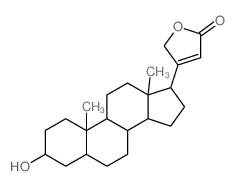 Card-20(22)-enolide, 3-hydroxy-, (3b,5a)- (9CI) structure