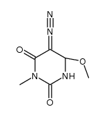 5-diazo-6-methoxy-3-methyldihydrouracil Structure