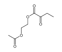 2-acetyloxyethyl 2-oxobutanoate结构式