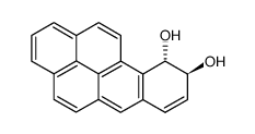 trans-9,10-dihydroxy-9,10-dihydrobenzo[a]pyrene结构式