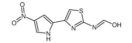 N-[4-(4-Nitro-1H-pyrrol-2-yl)-2-thiazolyl]formamide结构式
