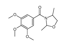 (2,4-dimethyl-1,3-oxazolidin-3-yl)-(3,4,5-trimethoxyphenyl)methanone Structure