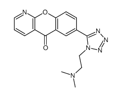 6-[1-(2-Dimethylamino-ethyl)-1H-tetrazol-5-yl]-9-oxa-1-aza-anthracen-10-one Structure