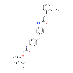 N,N'-[methylenebis(4,1-phenylene)]bis[2-(2-sec-butylphenoxy)acetamide] Structure