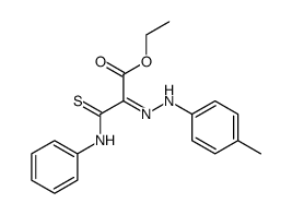 N-(Phenyl)-aethoxycarbonylthioglyoxylamid-p-tolylhydrazon结构式