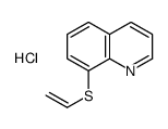 8-ethenylsulfanylquinoline,hydrochloride结构式