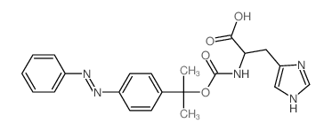 3-(3H-imidazol-4-yl)-2-[2-(4-phenyldiazenylphenyl)propan-2-yloxycarbonylamino]propanoic acid结构式